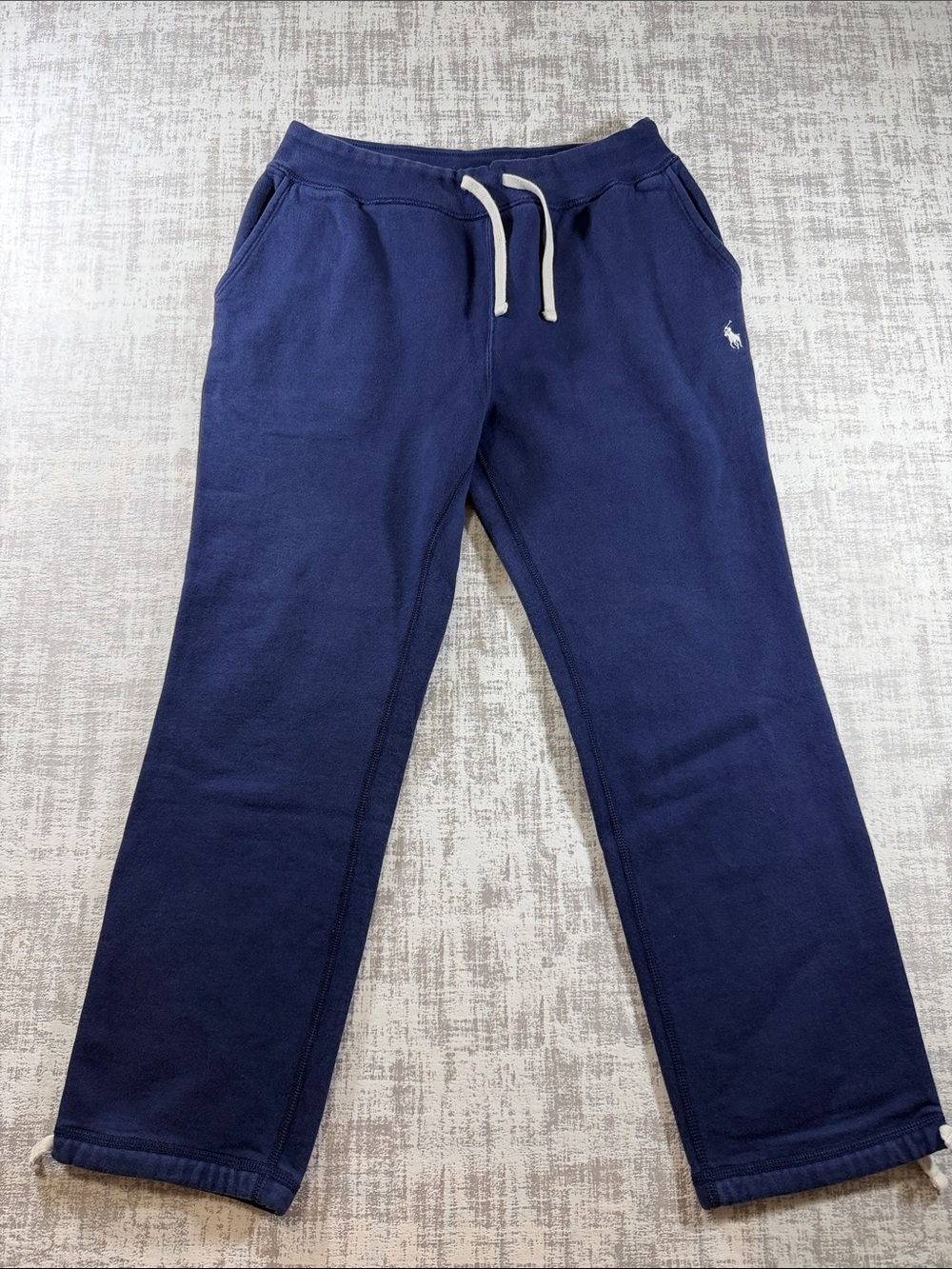 Polo by Ralph Lauren Navy Drawstring Sweatpants with White Logo